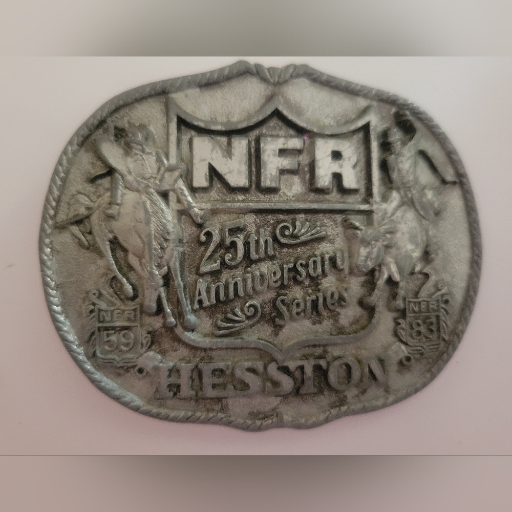 Hesston NFR 25th Anniversary Belt Buckle